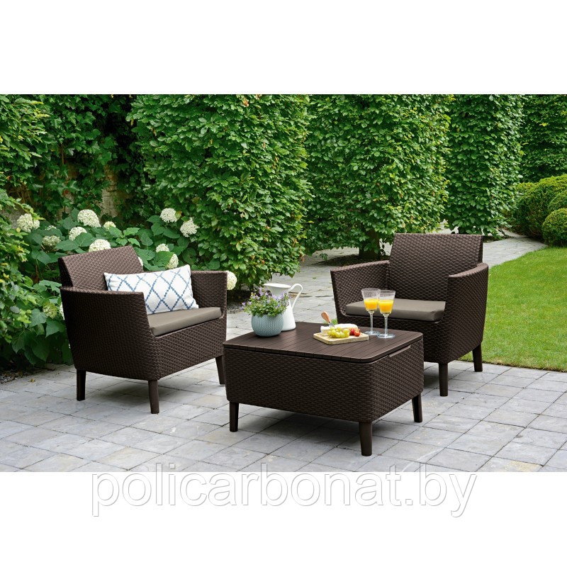 Комплект мебели Salemo Balcony Set, коричневый - фото 2 - id-p107896574