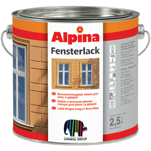 Alpina «Fensterlack» Высокоглянцевая финишная эмаль. - фото 1 - id-p61677926
