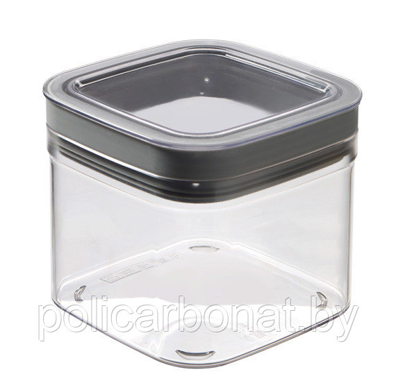Емкость для сыпучих продуктов Dry Cube 0.8L, серый - фото 1 - id-p107896267