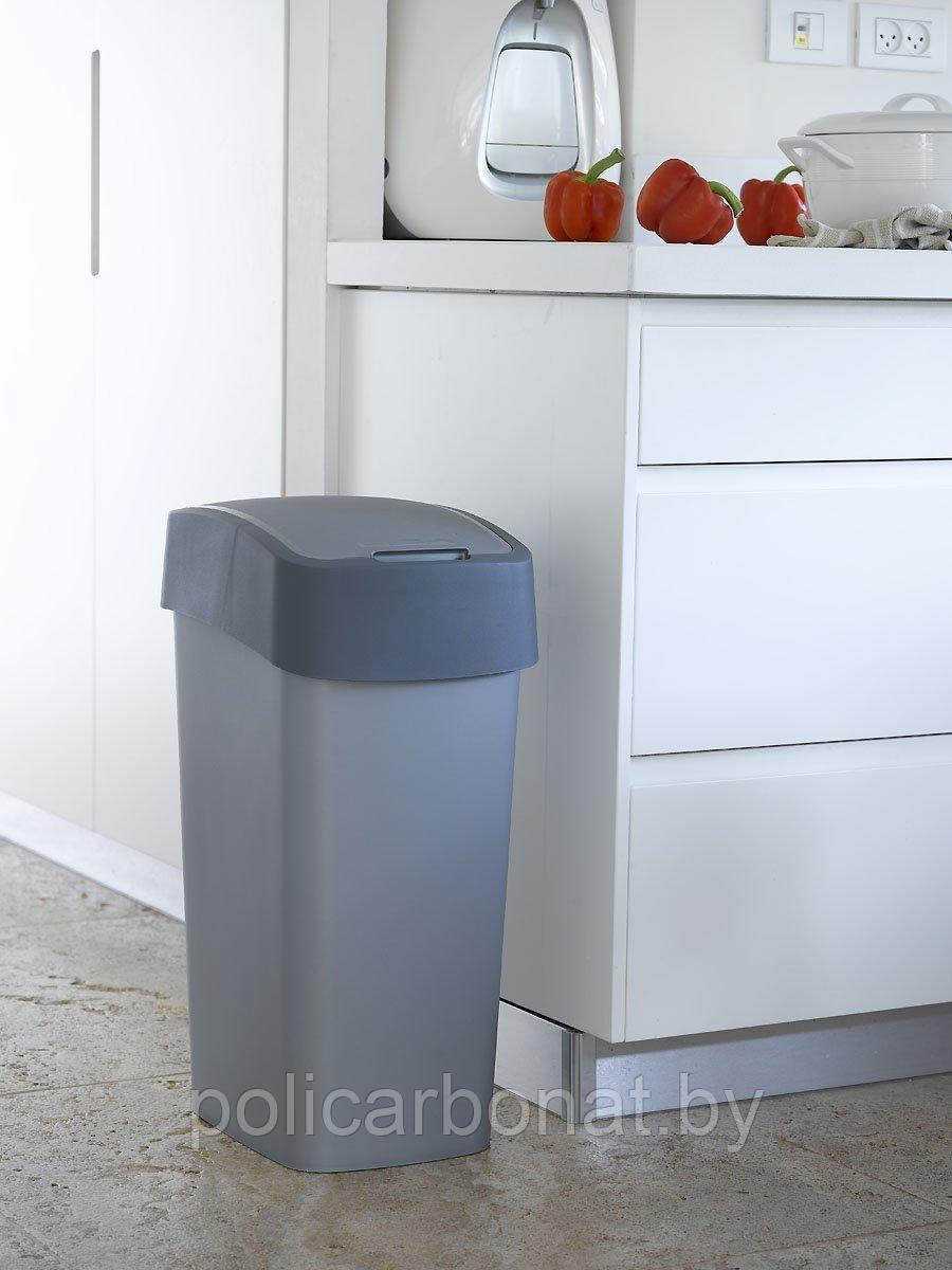 Контейнер для мусора Pacific Flip Bin 50L, серый/графит - фото 4 - id-p107895693