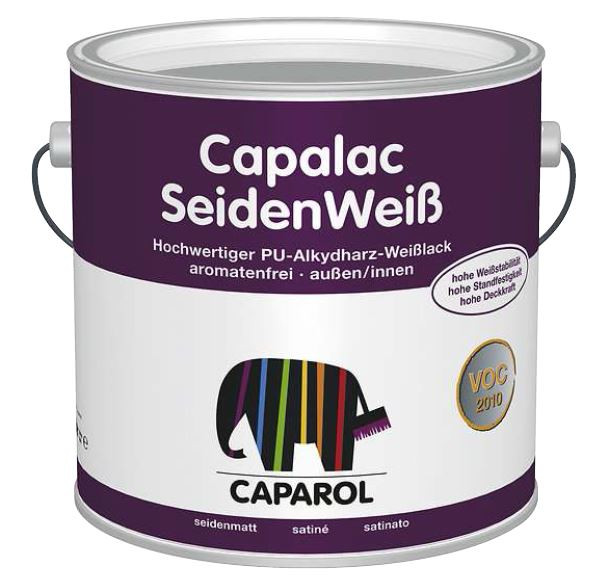 Caparol «Capalac SeidenWeiss» Сатиновая алкидная белая эмаль. Наружные и внутренние работы. - фото 1 - id-p61677948