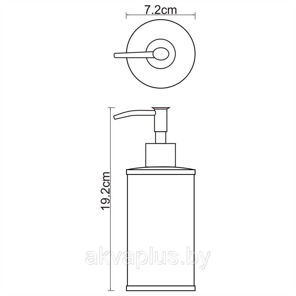 Дозатор для жидкого мыла Wasserkraft Rossel K-5799 - фото 3 - id-p173281411