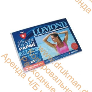 Фотобумага Lomond Semi-Glossy односторонняя 10х15, 260 г/м, 20 л. (1103302)