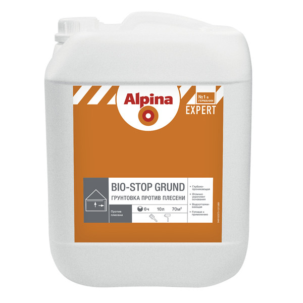 Alpina «Expert Bio-Stop Grund» Водно-дисперсионная грунтовка глубокого проникновения против плесени. - фото 1 - id-p61677993