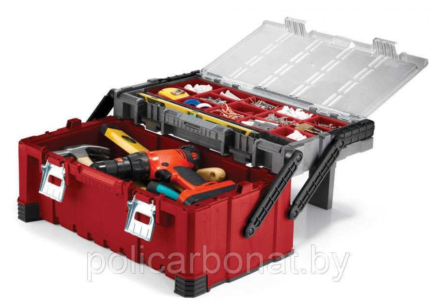 Ящик для инструментов Keter Cantilever Tool Box 22", чёрный/красный - фото 3 - id-p107895794