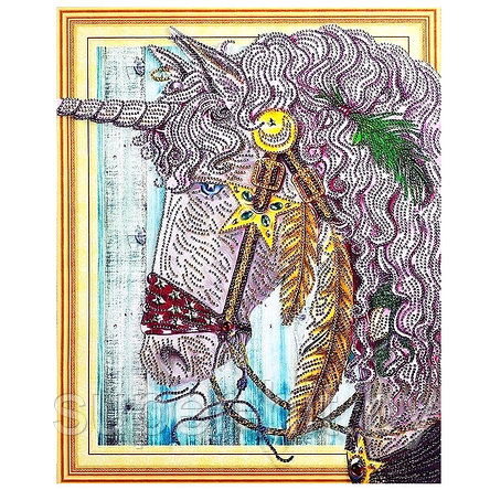 Алмазная мозаика (живопись) "Darvish" 40*50см  Единорог, фото 2