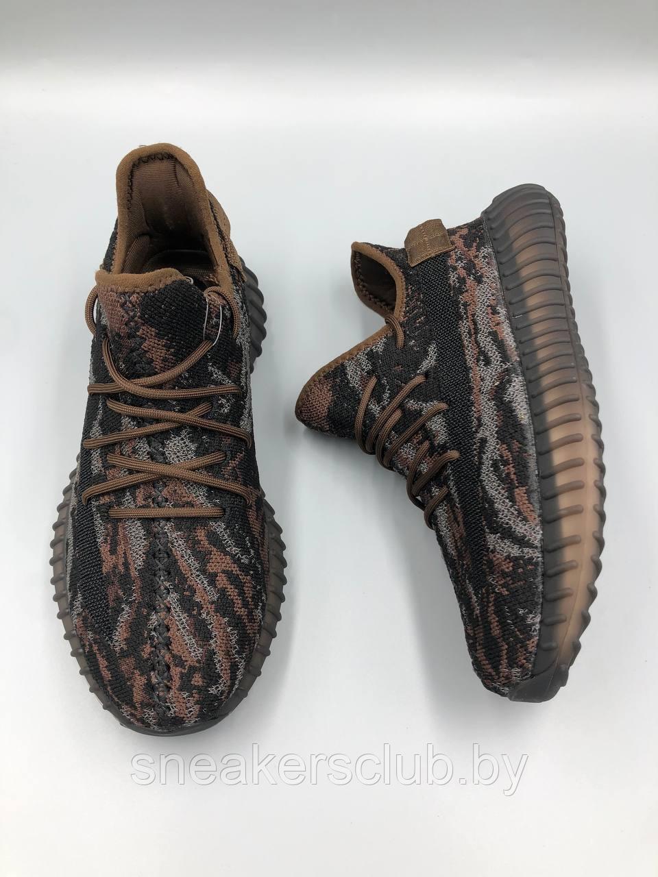 Кроссовки сетка Strobbs черно-коричневые женские / подростковые yeezy 350 - фото 5 - id-p175495790