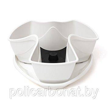 Горшок пластиковый Flower pot COUBI– WHITE