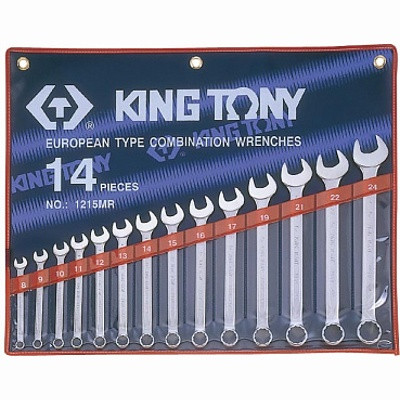 KING TONY Набор комбинированных ключей, 10-32 мм, 14 предметов KING TONY 1214MR - фото 1 - id-p175490843