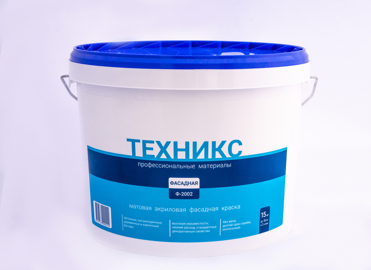 Краска ТЕХНИКС фасадная 15 кг. РБ (ВД-АК-1 Ф2002) - фото 1 - id-p9435054
