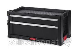 Модуль к комоду 2 DRAWERS PLAS.SLIDE -BLACK EuroPro