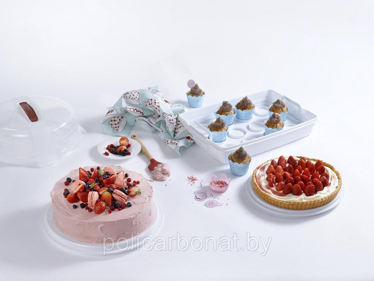 Контейнер для пирожных CUPCAKE BOX, прозрачный - фото 4 - id-p107895856