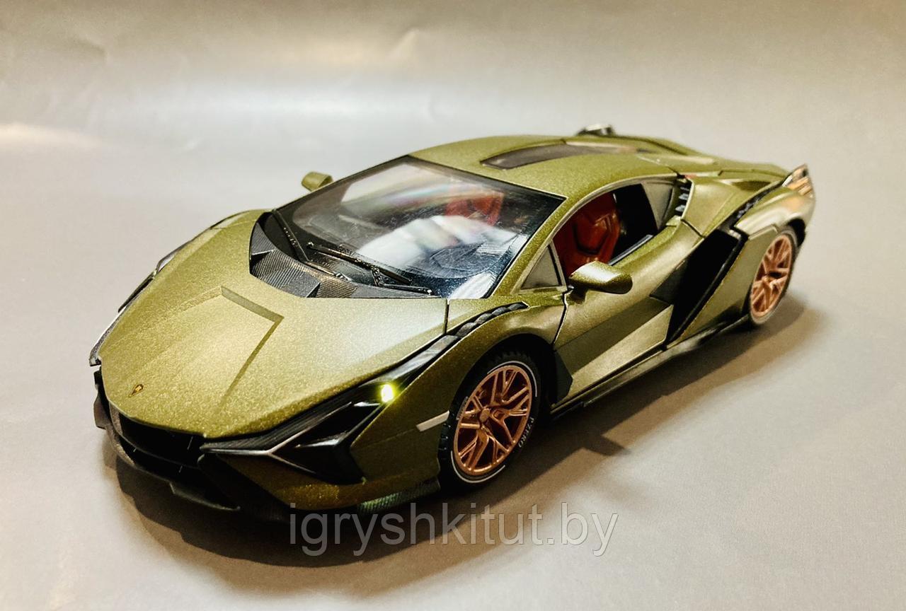 Машинка Lamborghini 63 инерционная, металлическая, свет, звук - фото 1 - id-p175520700