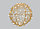 Гирлянда шар "ZIGZAG", круглый, 25см, золотистый, фото 2