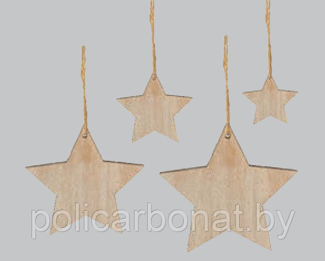 Декор подвесной "Звезды", натуральный - фото 1 - id-p112808921
