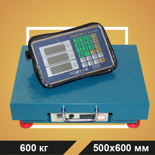 Беспроводные весы счетные платформенные электронные 600кг ROMITECH BLES-600 - фото 1 - id-p164126286