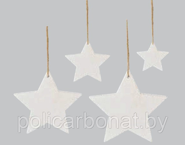 Декор подвесной "Звезды", белый - фото 1 - id-p112808950