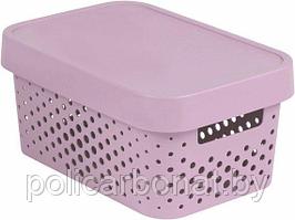 Коробка Infiniti перфорированная с крышкой 4,5 л, розовая