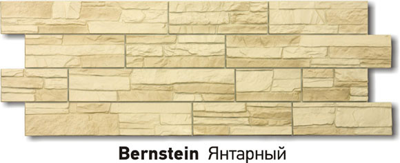 Фасадная панель «Docke-R Stein»  Bernstein Янтарный