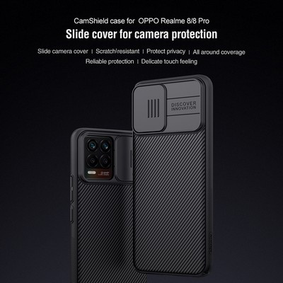 Чехол-накладка Nillkin CamShield Синяя для Realme 8/ 8 Pro - фото 8 - id-p175490253