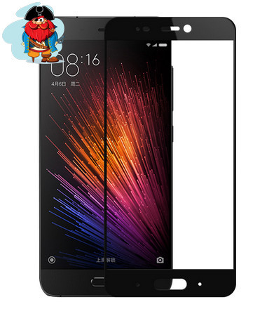 Защитное стекло для Xiaomi Redmi Note 5 Pro, 5D (полная проклейка) цвет: черный - фото 1 - id-p88616778