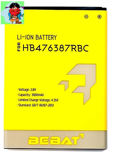 Аккумулятор Bebat для Huawei Honor 3x Ascend G750, G750 (HB476387RBC) - фото 1 - id-p88614871