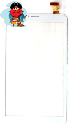 Тачскрин для планшета Prestigio PMT 3718 (DP080133-F1, V1020160421), цвет: белый - фото 1 - id-p96574714