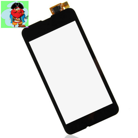 Тачскрин для Nokia Lumia 530 Dual SIM RM-1017 (RM-1019), цвет: черный - фото 1 - id-p88615020