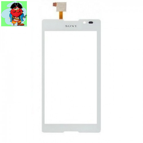 Тачскрин для Sony Xperia C c2305 (c2304), цвет: белый - фото 1 - id-p88615032