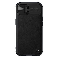 Силиконовая накладка Nillkin CamShield Leather Case Черная для Apple iPhone 13