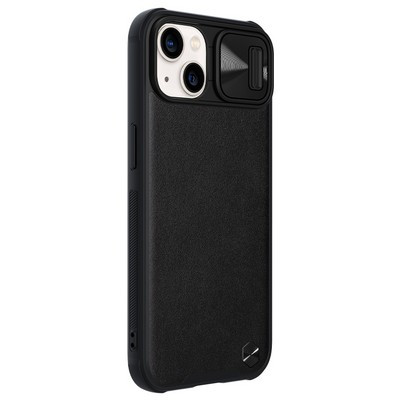 Силиконовая накладка Nillkin CamShield Leather Case Черная для Apple iPhone 13 - фото 3 - id-p175490264