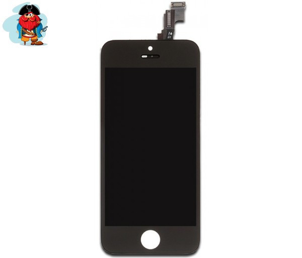 Экран для Apple iPhone 5S/SE с тачскрином, цвет: черный (оригинальный дисплей) - фото 1 - id-p88615087