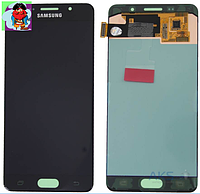 Экран для Samsung Galaxy A7 (A700F) 2015 с тачскрином, цвет: черный, оригинальный