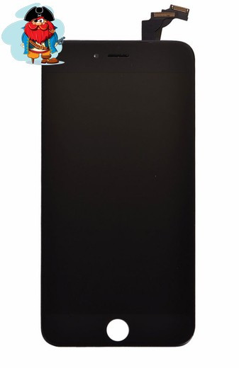 Экран для Apple iPhone 6 Plus с тачскрином, цвет: черный (аналог) - фото 1 - id-p88615100