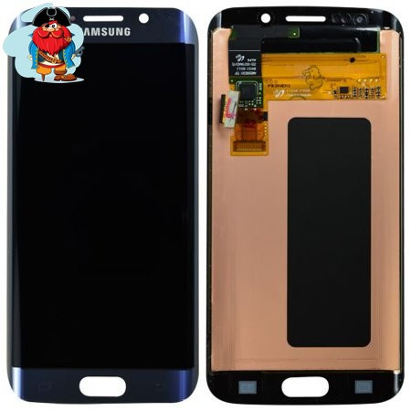 Экран для Samsung Galaxy S6 Edge (G925F) с тачскрином, цвет: черный оригинальный - фото 1 - id-p118968973