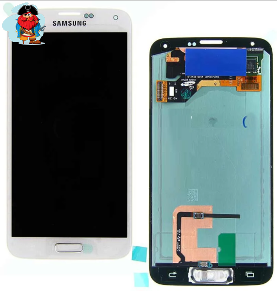 Экран для Samsung Galaxy S5 (G900F) с тачскрином, цвет: белый, оригинальный - фото 1 - id-p118966712