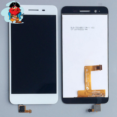 Экран для Huawei GR3 (TAG-L21, Enjoy 5S) с тачскрином, цвет: белый - фото 1 - id-p88615205