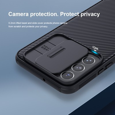 Чехол-накладка Nillkin CamShield Pro Черная для Samsung Galaxy S22 - фото 3 - id-p175490273