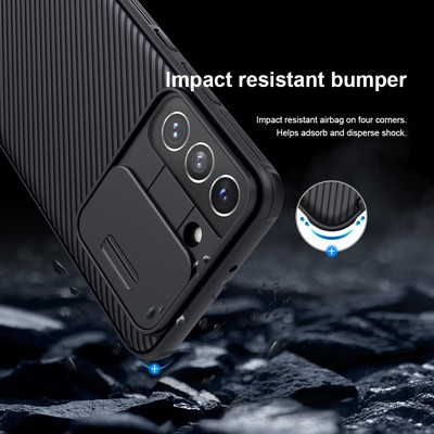 Чехол-накладка Nillkin CamShield Pro Черная для Samsung Galaxy S22 - фото 5 - id-p175490273