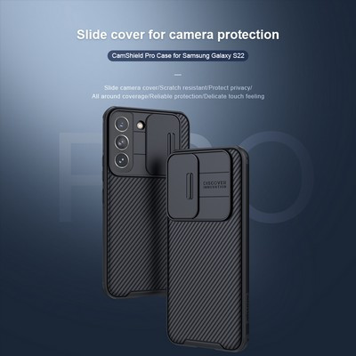 Чехол-накладка Nillkin CamShield Pro Зеленая для Samsung Galaxy S22 - фото 7 - id-p175490275