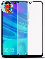 Защитное стекло для Huawei Y6s (JAT-LX1) 5D (полная проклейка), цвет: черный
