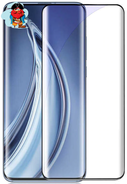 Защитное стекло для Xiaomi Mi 10 (Mi10) Pro 5D (полная проклейка), цвет: черный - фото 1 - id-p125943788