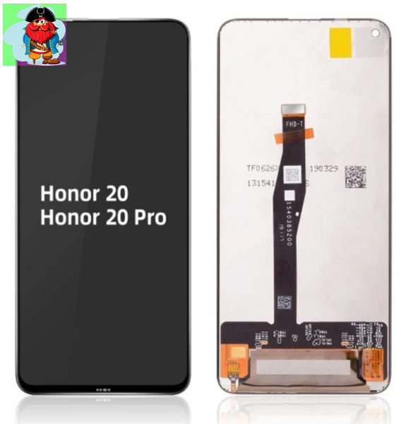 Экран для Huawei Honor 20 Pro с тачскрином, цвет: черный - фото 1 - id-p131335093