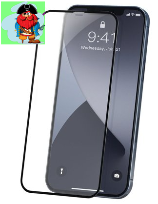 Защитное стекло для Apple iPhone 12 Pro 5D (полная проклейка), цвет: черный - фото 1 - id-p137333076