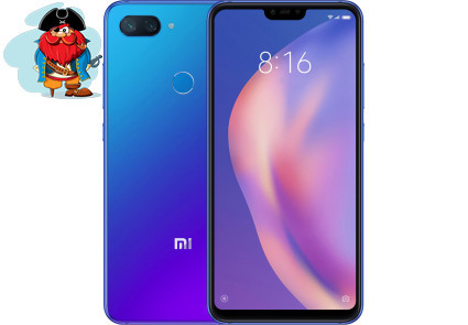Задняя крышка для Xiaomi Mi 8 Lite (Mi8 Lite) цвет: синий - фото 1 - id-p102069922