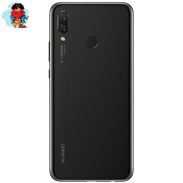 Задняя крышка для Huawei Nova 3i (INE-LX1) цвет: черный - фото 1 - id-p110194692