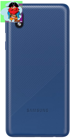 Задняя крышка (корпус) для Samsung Galaxy A01 Core, цвет: синий - фото 1 - id-p133808960