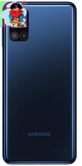 Задняя крышка (корпус) для Samsung Galaxy M51, цвет: синий - фото 1 - id-p133808963