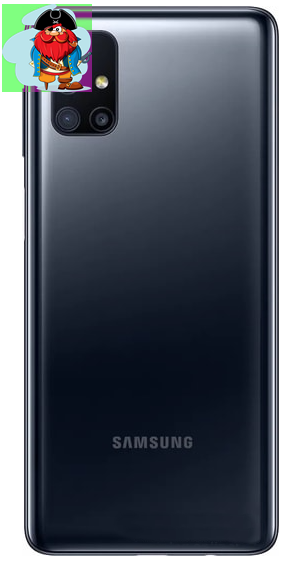 Задняя крышка (корпус) для Samsung Galaxy M51, цвет: черный - фото 1 - id-p133808964