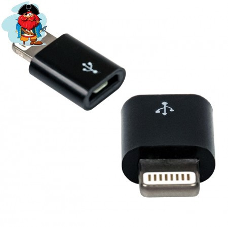 Переходник (адаптер) Micro USB - Apple Lightning OTG - фото 1 - id-p88617288